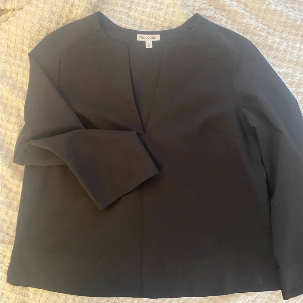 Structured black blouse size L